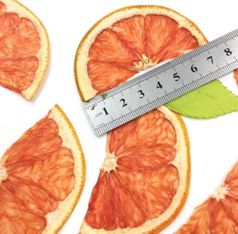 Pressed Fruits,Pressed Half slice grapefruit ,Set of 2 PCS,dried grapefruit slice,dried Fruits