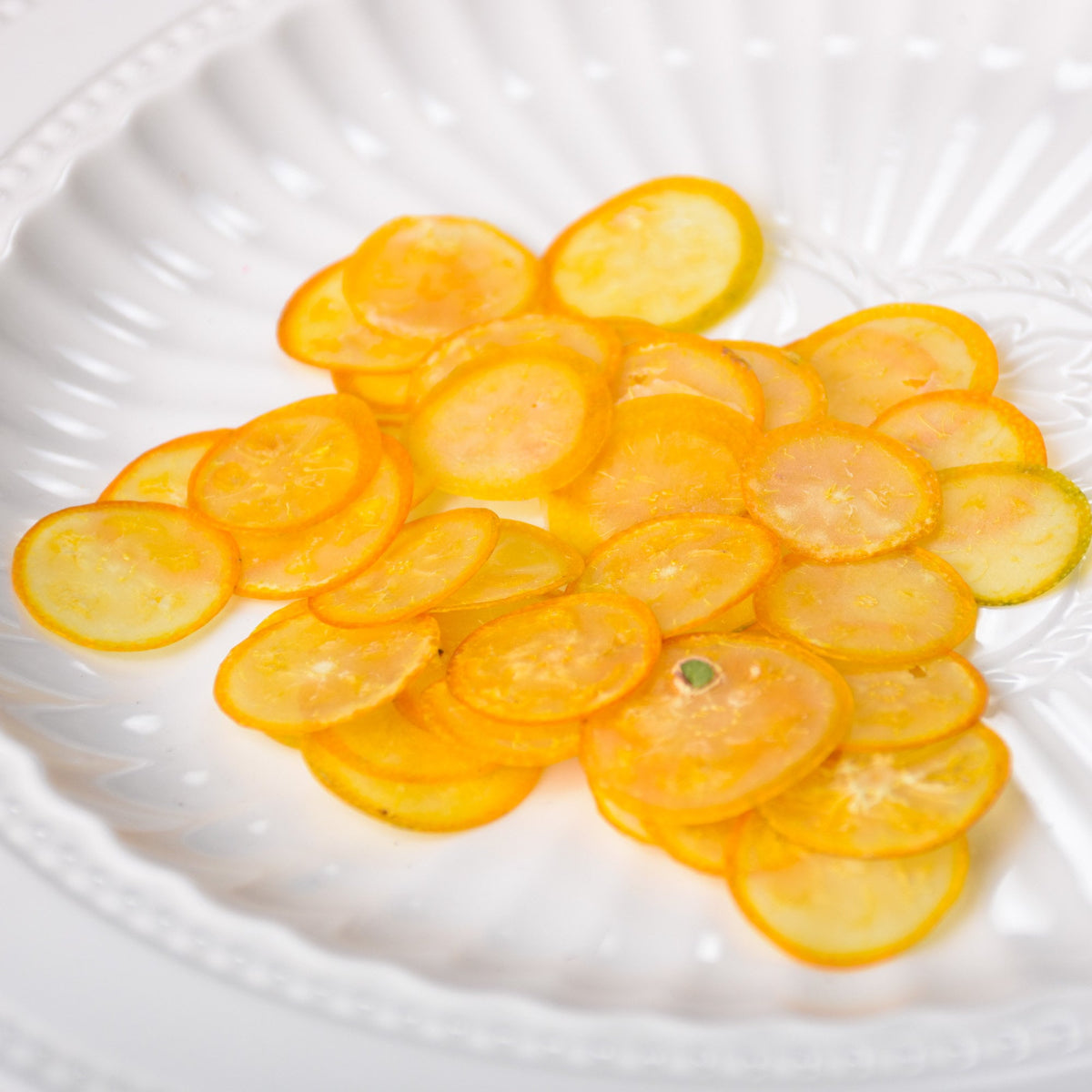 Pressed Kumquat Slices, Dried Fruit, Set of 4, Resin Crafts