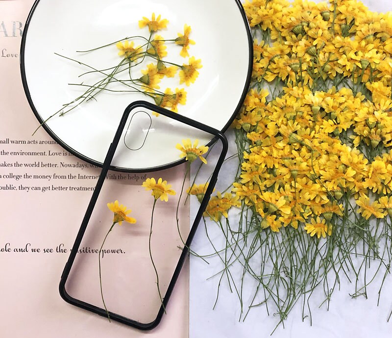 Bulk Pressed Jinmao Chrysanthemum Flower Stems - Floral Resin Art (12 PCS/Pack)
