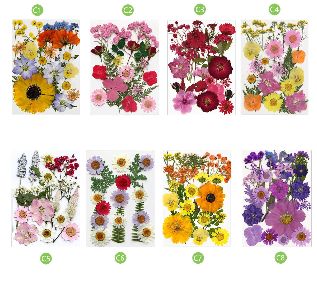 Mixed Dried Pressed Flowers: DIY Resin Jewelry & Crafts