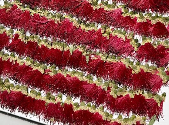 Dried Pressed Flower,6PCS/Pack,Red Pressed Flower, Real Dry red  Callistemon rigidus, red Dry Preserved Flowers red Flowers