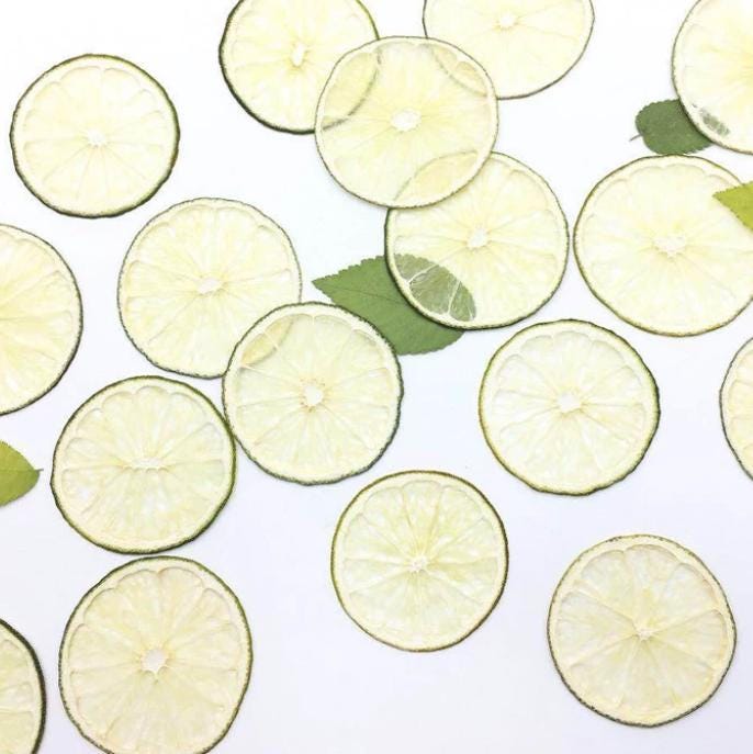 Pressed Lime, Dried lemon Fruit Set (2 PCS)
