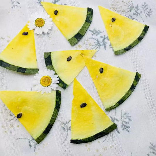 Pressed Fruits,Pressed Yellow watermelon slice,Set of 1 PCS,dried Strawberry slice,dried Fruits